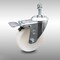Service Caster 4 Inch SS Nylon Wheel Swivel 3/8 Inch Threaded Stem Caster with Total Lock Brake SCC-SSTSTTL20S414-NYS-381615 - alternate 1